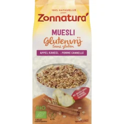 New 3x Muesli Appel Kaneel Glutenvrij 375 gr Ontbijtgranen