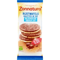 Brood & Crackers<Zonnatura 3x Rijstwafels Choco Melk Biologisch 100 gr