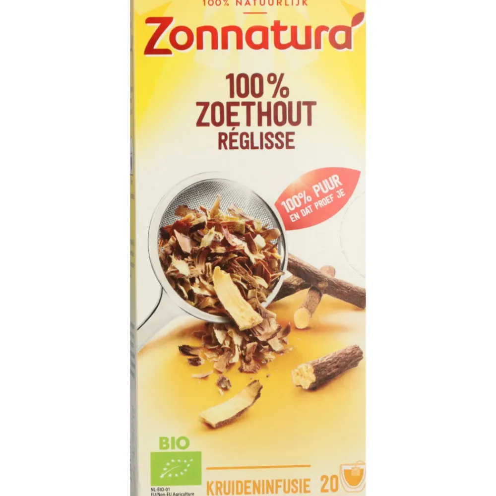 3x Thee Zoethout Bio 20 stuks^Zonnatura Discount