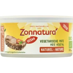 3x Vegetarische Pate Naturel Biologisch 125 gr^Zonnatura Online