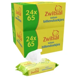 Babydoekjes<Zwitsal 2x Billendoekjes Lotion Voordeelverpakking 24x65= 1560 stuks