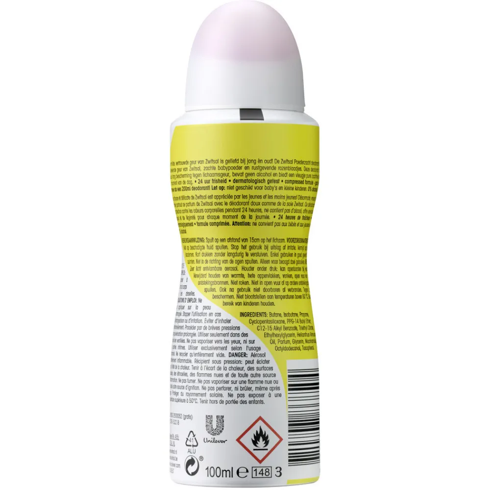 6x Deodorant Poederzacht 100 ml^Zwitsal