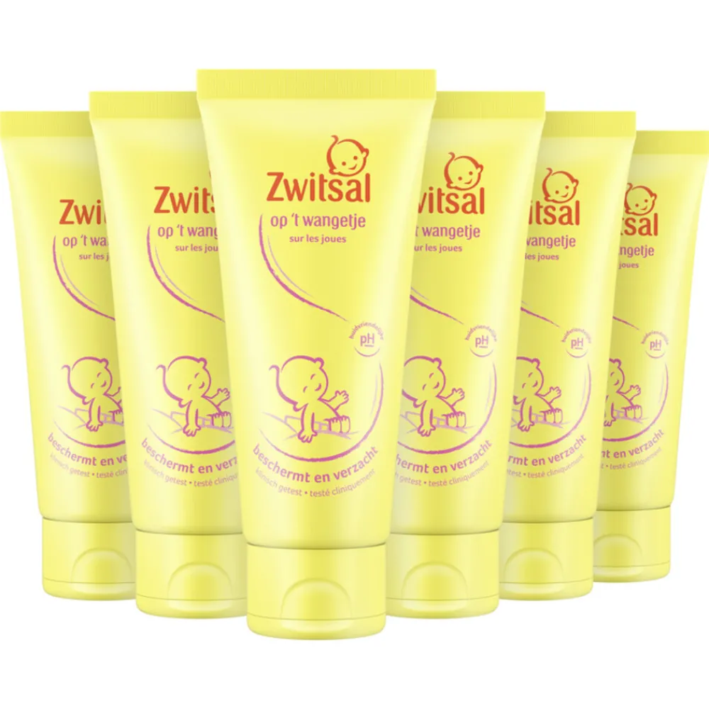 Lichaamsverzorging<Zwitsal 6x Gezichtscrème Op 't Wangetje 100 ml