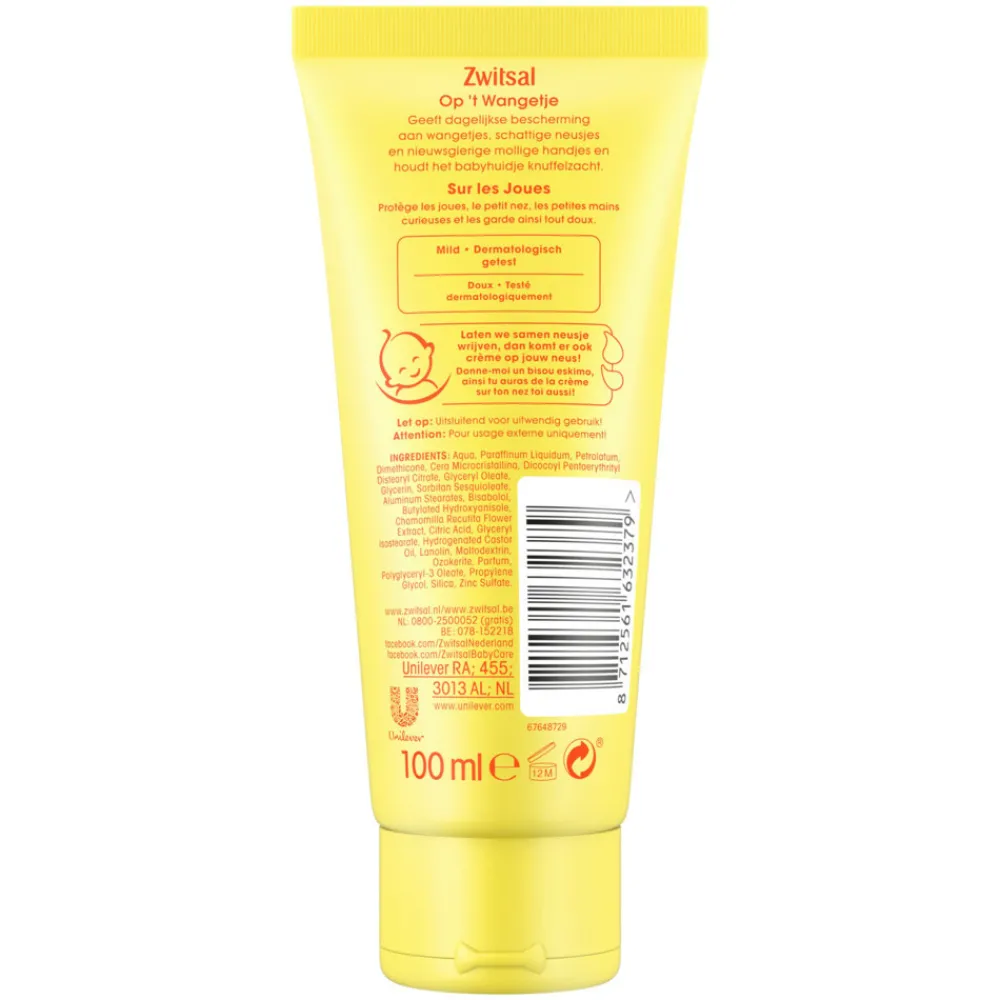 Lichaamsverzorging<Zwitsal 6x Gezichtscrème Op 't Wangetje 100 ml
