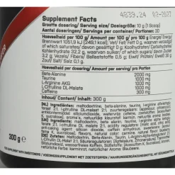 Blast Pre Workout Fruit Punch 300 gr^XXL Nutrition Discount