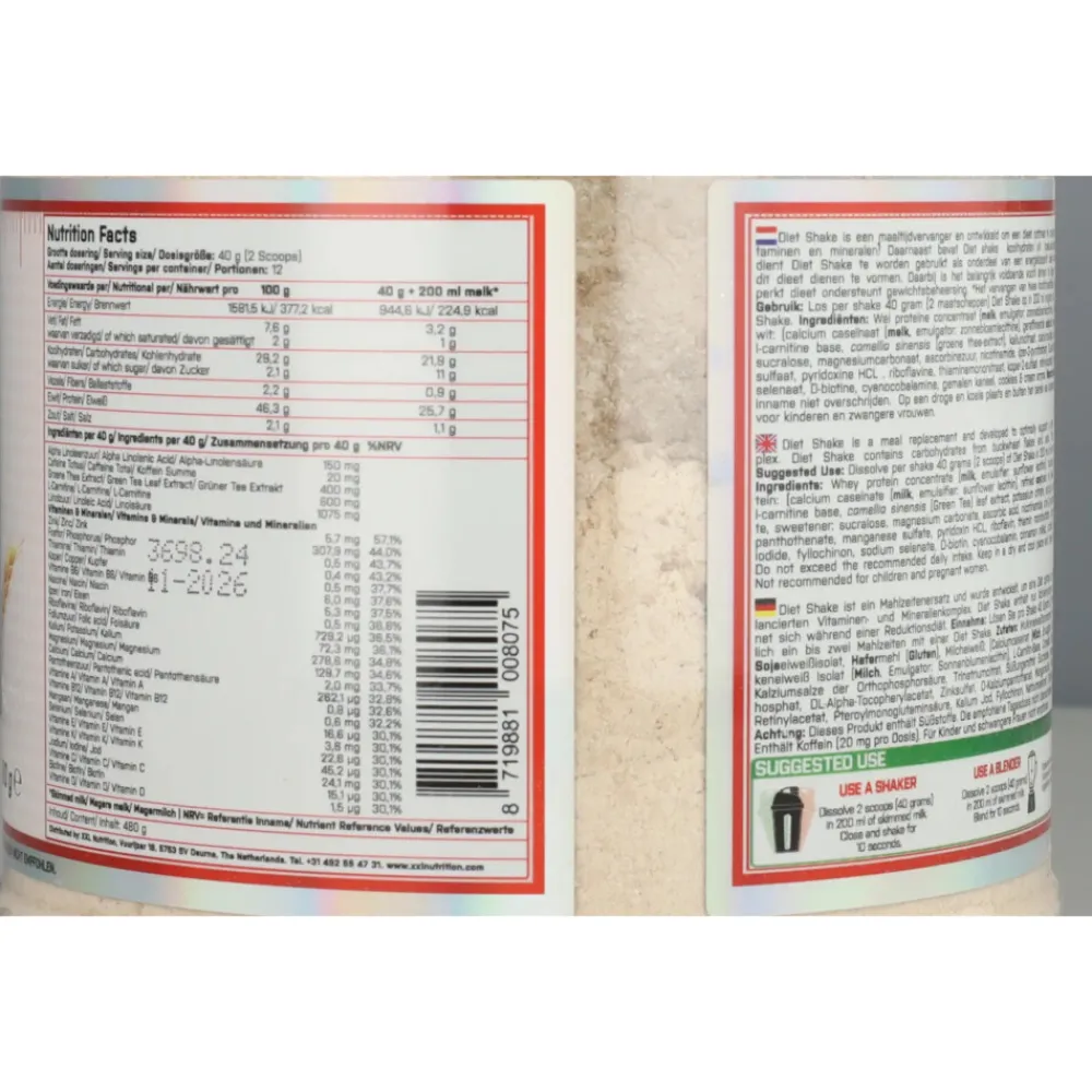 Clearance Diet Shake Cookies Cream 480 gr Maaltijdvervangers|Sportvoeding & Drank