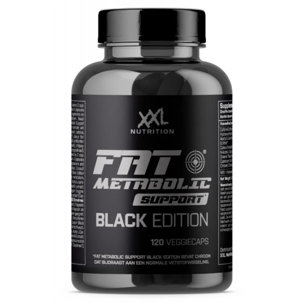 Hot Fat Metabolic Support Black Editie 120 stuks Afslankpillen