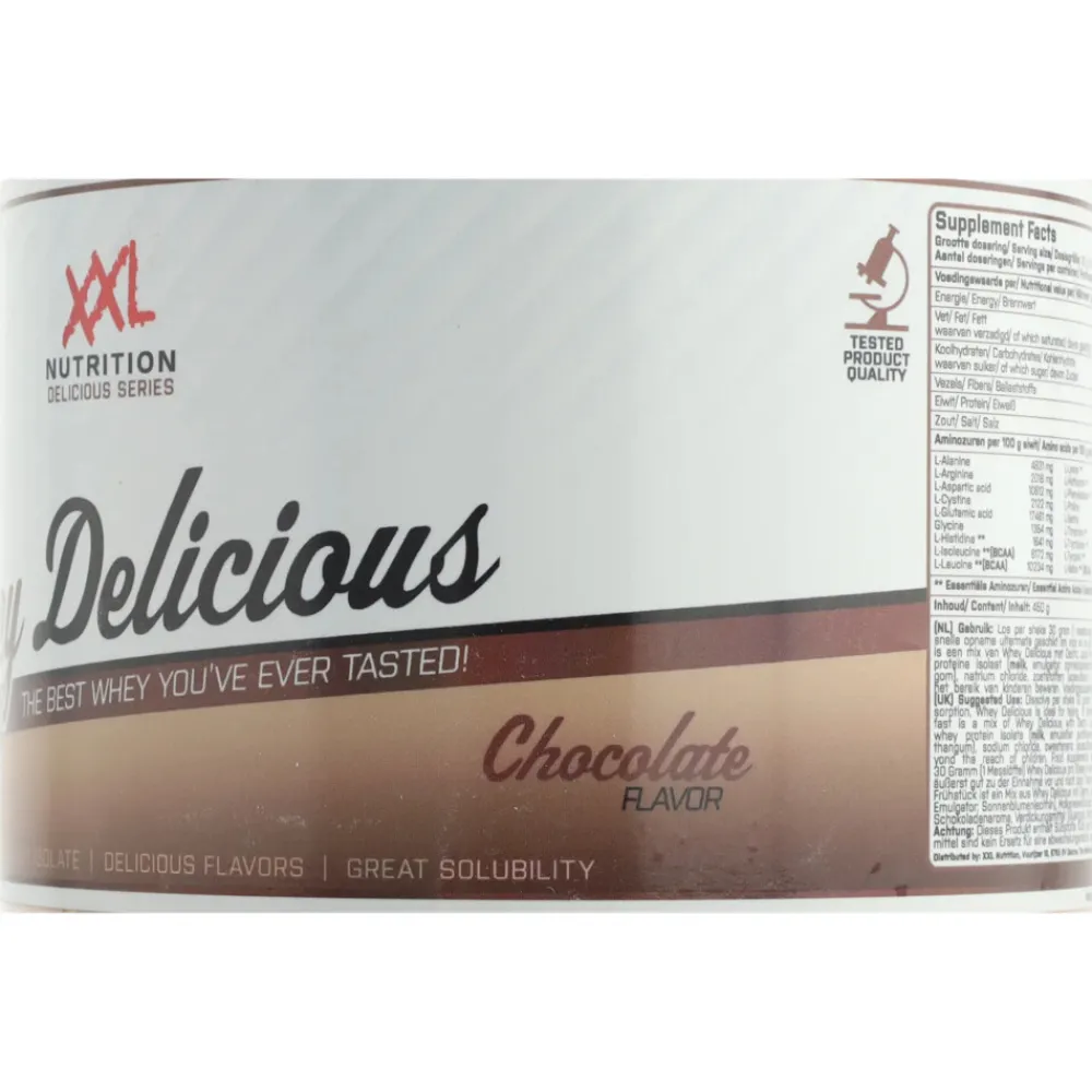 Whey Delicious Chocolade 450 gr^XXL Nutrition Discount