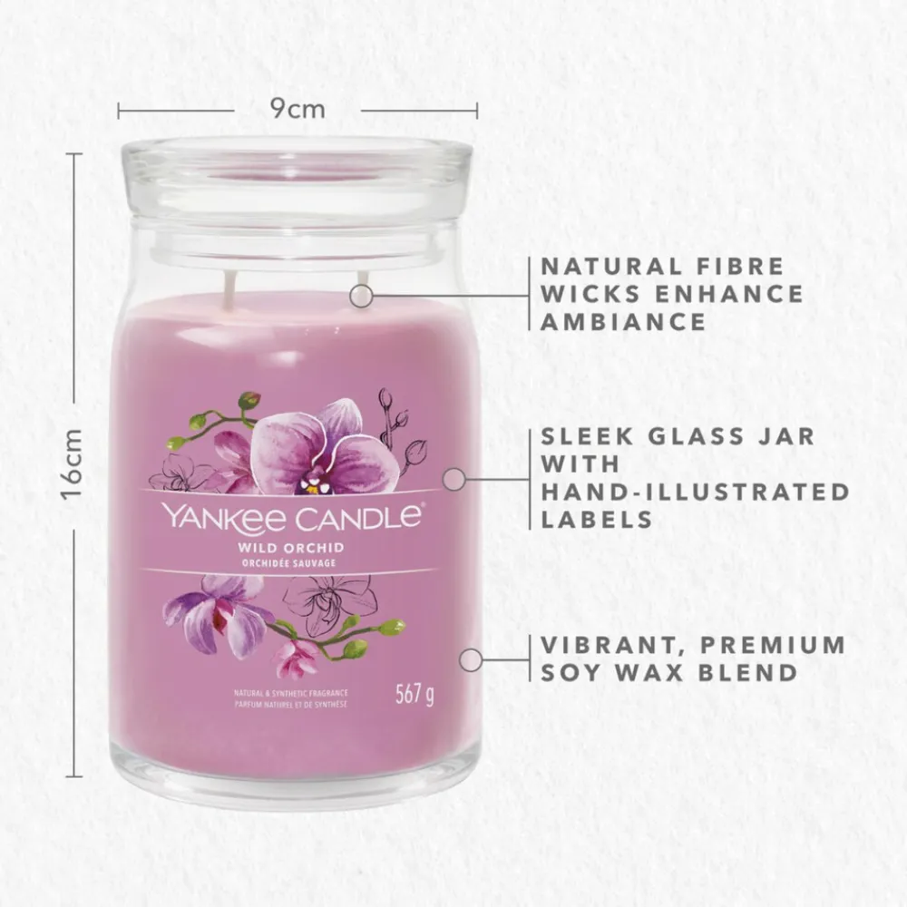 New Geurkaars Large Jar Wild Orchid 567 gr Kaarsen|Geurkaarsen