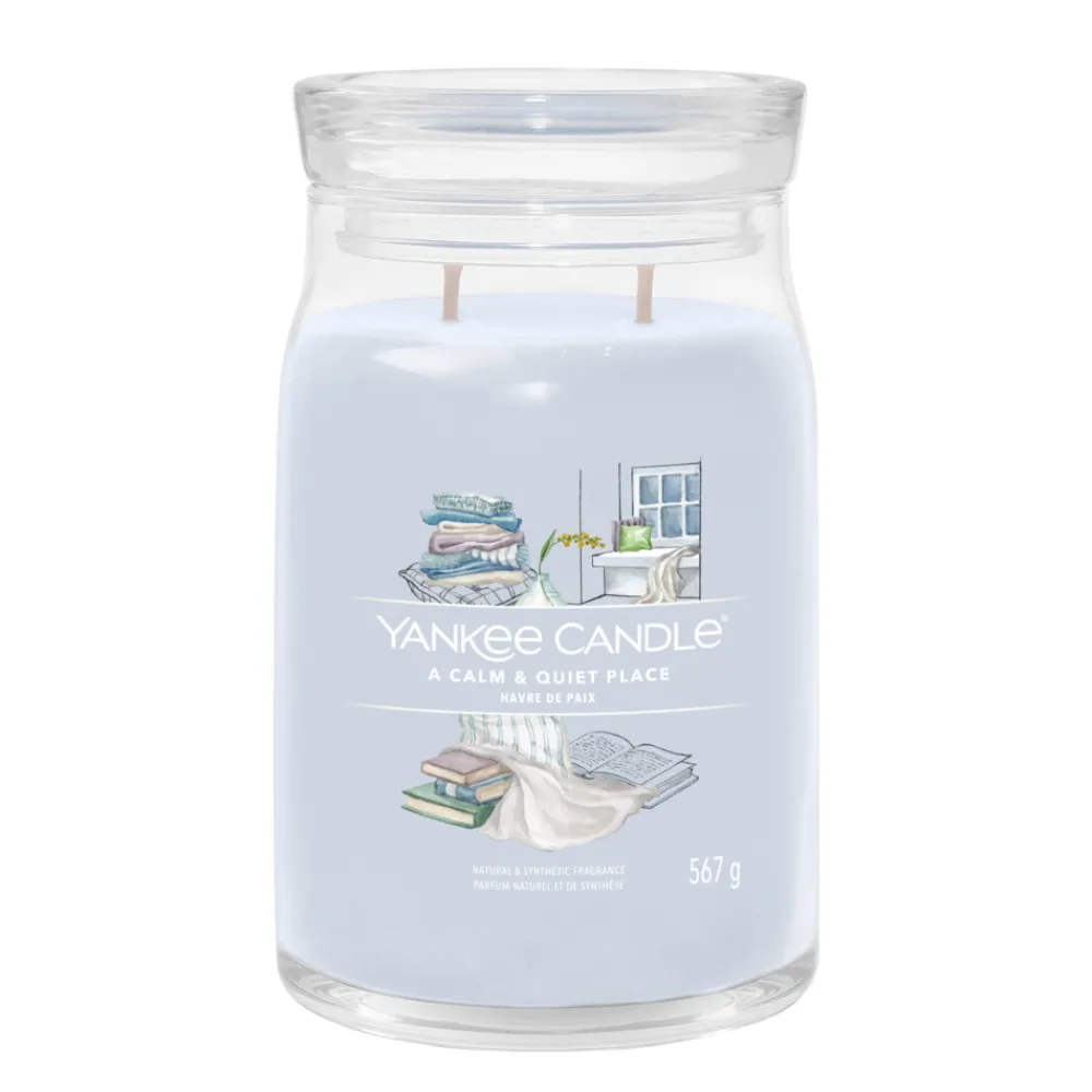 Kaarsen|Geurkaarsen<Yankee Candle Geurkaars Large Jar A Calm & Quiet Place Signature 567 gr