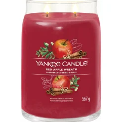 Geurkaars Large Jar Red Apple Wreath 567 gr^Yankee Candle Discount
