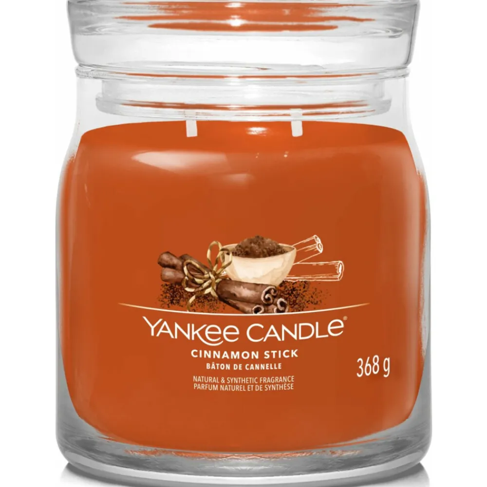 Geurkaars Medium Jar Cinnamon Stick 368 gr^Yankee Candle Hot