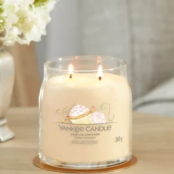 Clearance Geurkaars Medium Jar Vanilla Cupcake 368 gr Kaarsen|Geurkaarsen