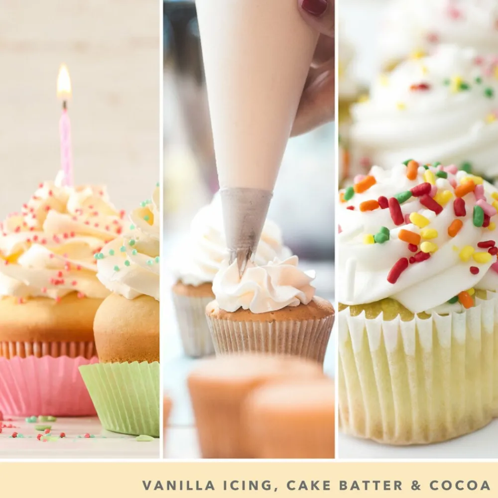 Clearance Geurkaars Medium Jar Vanilla Cupcake 368 gr Kaarsen|Geurkaarsen