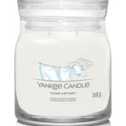 Geurkaars Medium Jar Clean Cotton 368 gr^Yankee Candle Clearance
