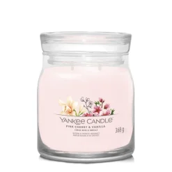 Kaarsen|Geurkaarsen<Yankee Candle Geurkaars Medium Jar Pink Cherry & Vanilla Signature 368 gr