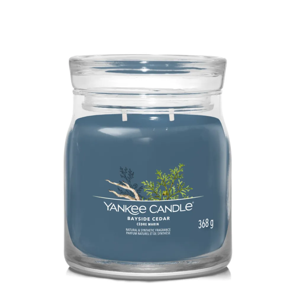 Outlet Geurkaars Medium Jar Bayside Cedar Signature 368 gr Kaarsen|Geurkaarsen