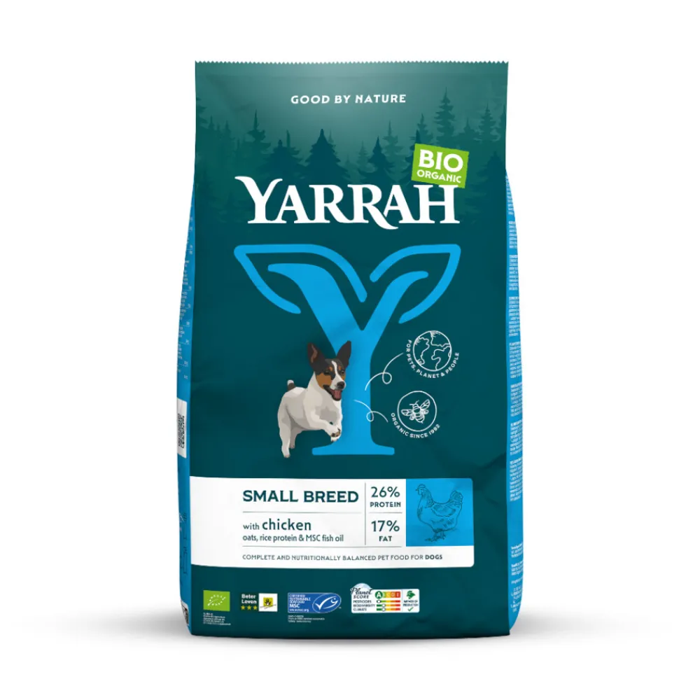 Bio Hondenvoer Adult Small Breed Kip 2 kg^Yarrah Best