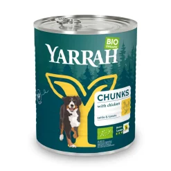 Bio Hondenvoer Chunks Kip 820 gr^Yarrah