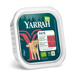 Hondenvoer<Yarrah Bio Hondenvoer Paté Rund & Kip 150 gr