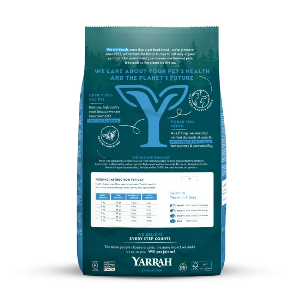 Kattenvoer<Yarrah Bio Kattenvoer Adult Vis 10 kg