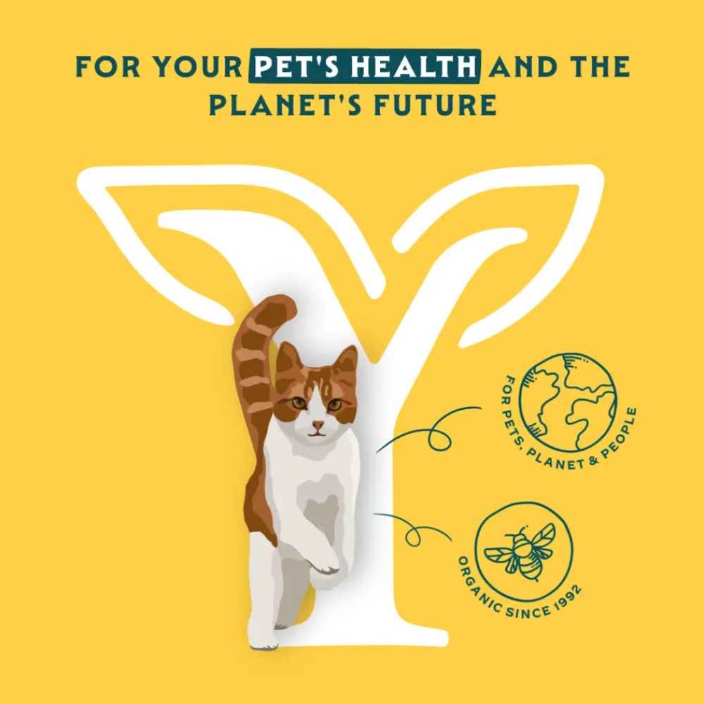 Kattenvoer<Yarrah Bio Kattenvoer Chunks Kip & Kalkoen 100 gr