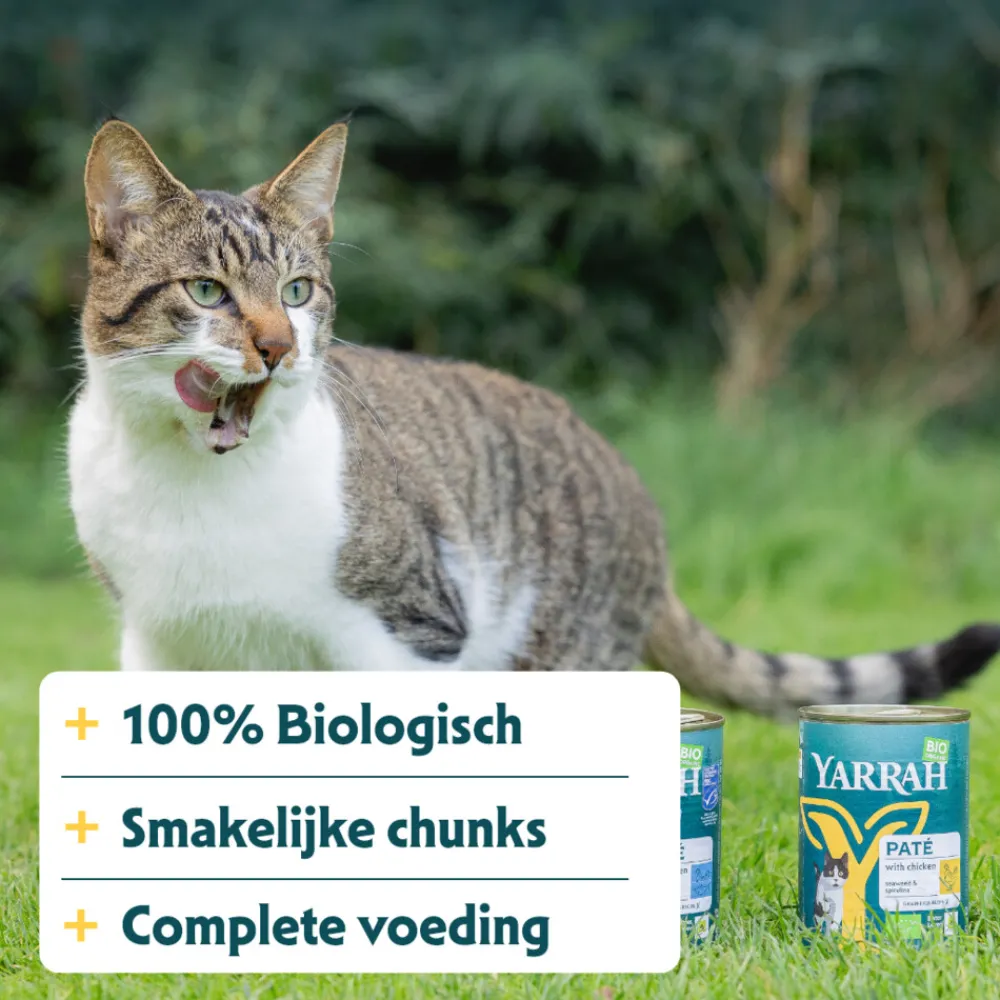 Bio Kattenvoer Chunks Kip 405 gr^Yarrah Sale