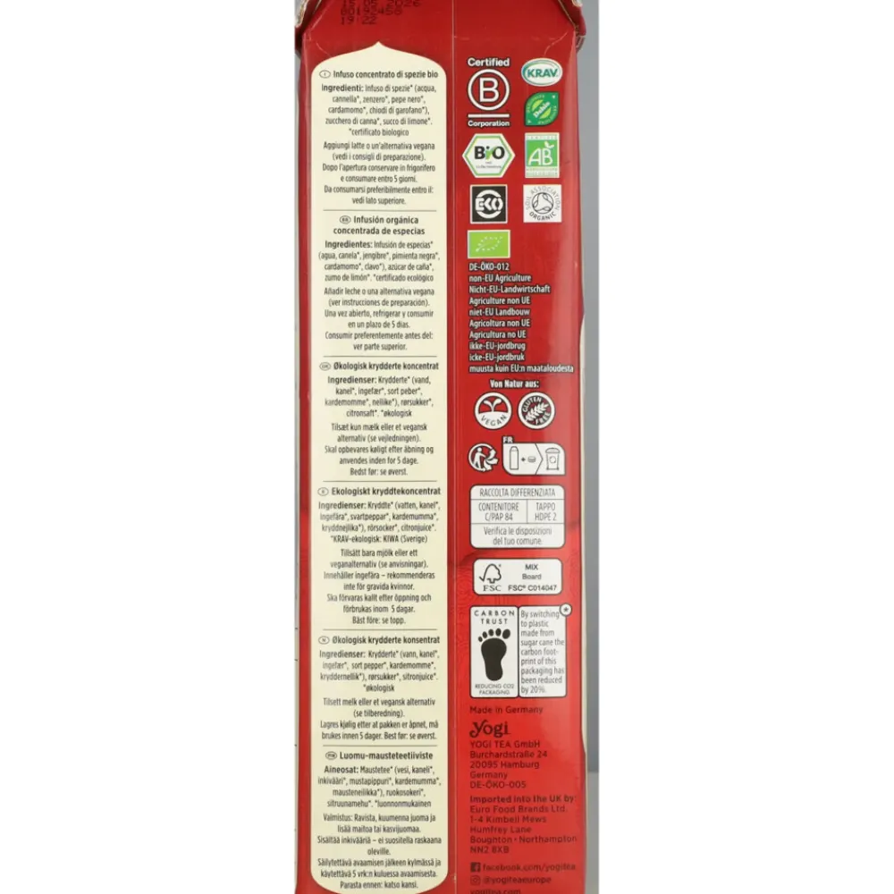 Hot Barista Chai Classic Biologisch 1000 ml Thee