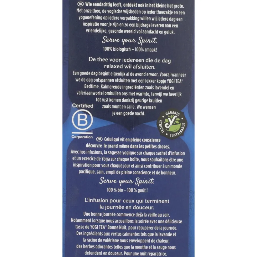 Thee<Yogi tea Bedtime Biologisch 17 stuks