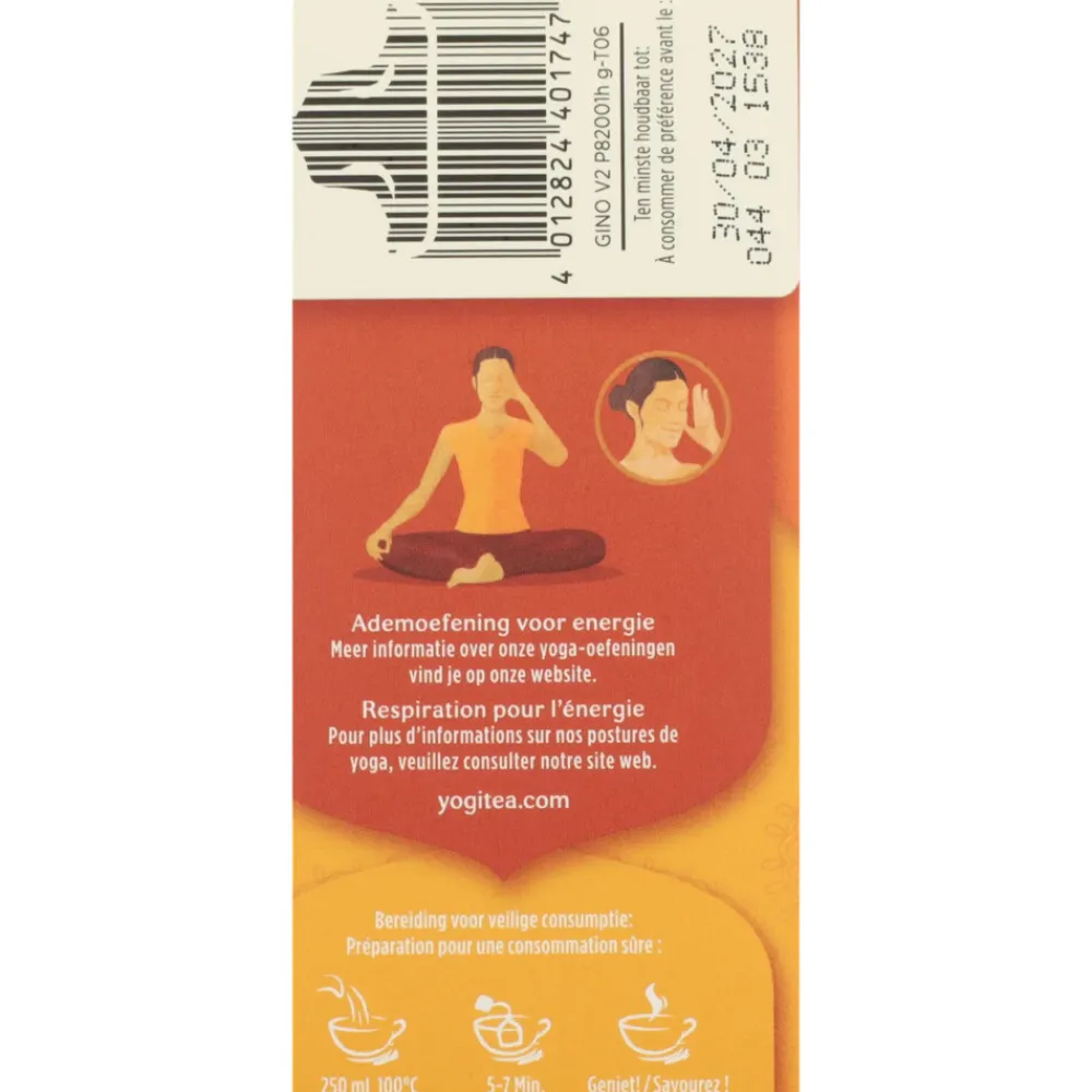 Biologisch Ginger Orange Vanilla 17 stuks^Yogi tea