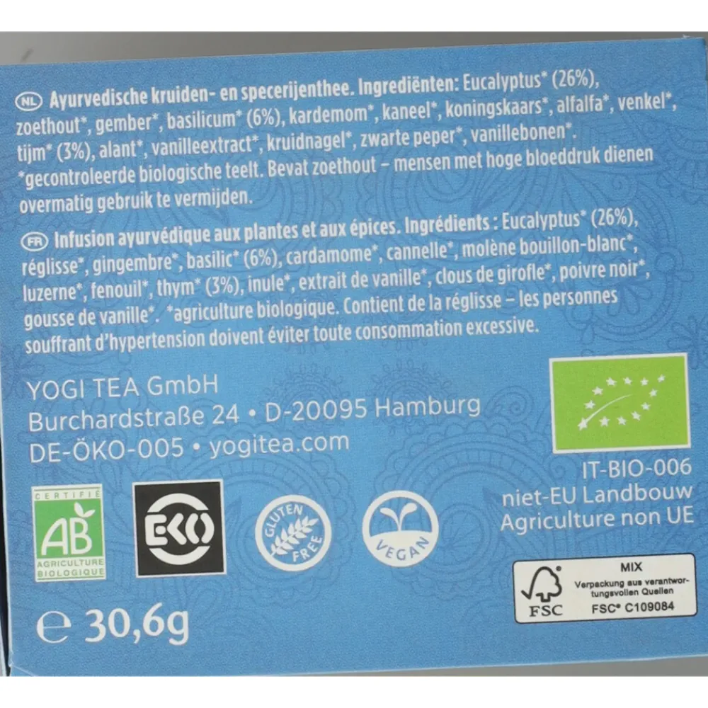 Hot Breathe Deep Biologisch 17 stuks Thee