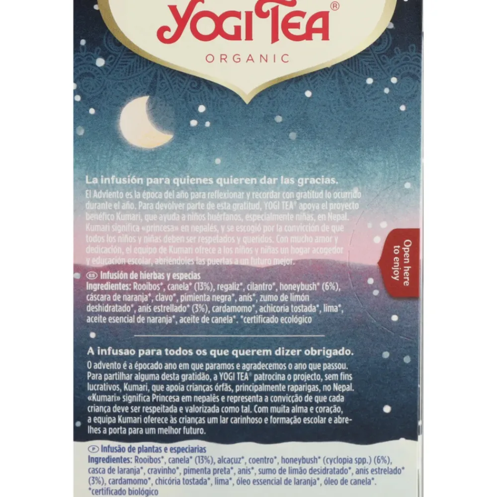 Thee<Yogi tea Christmas Biologisch 17 stuks