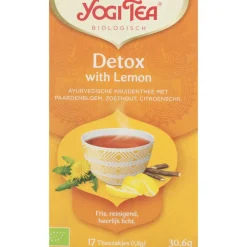 Thee<Yogi tea Detox Lemon Biologisch 17 stuks