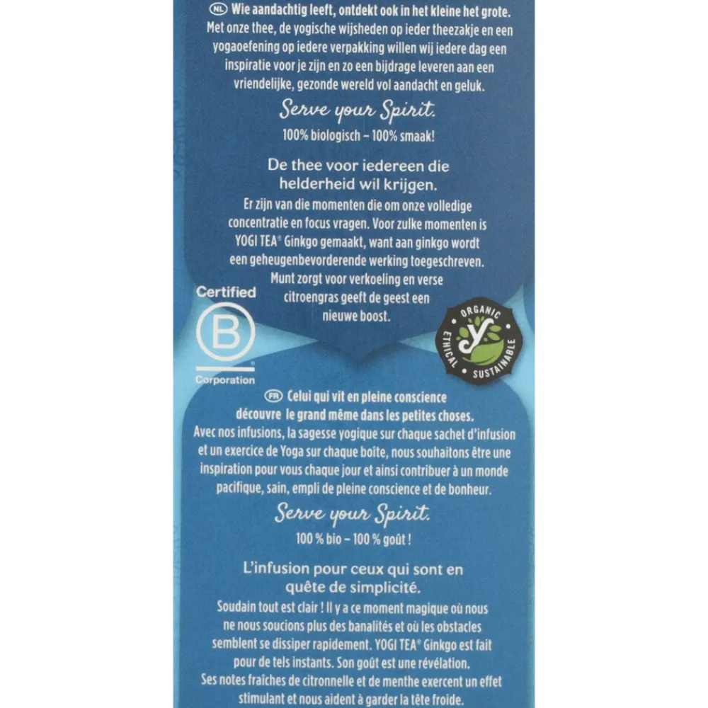 Ginkgo Biologisch 17 stuks^Yogi tea Online