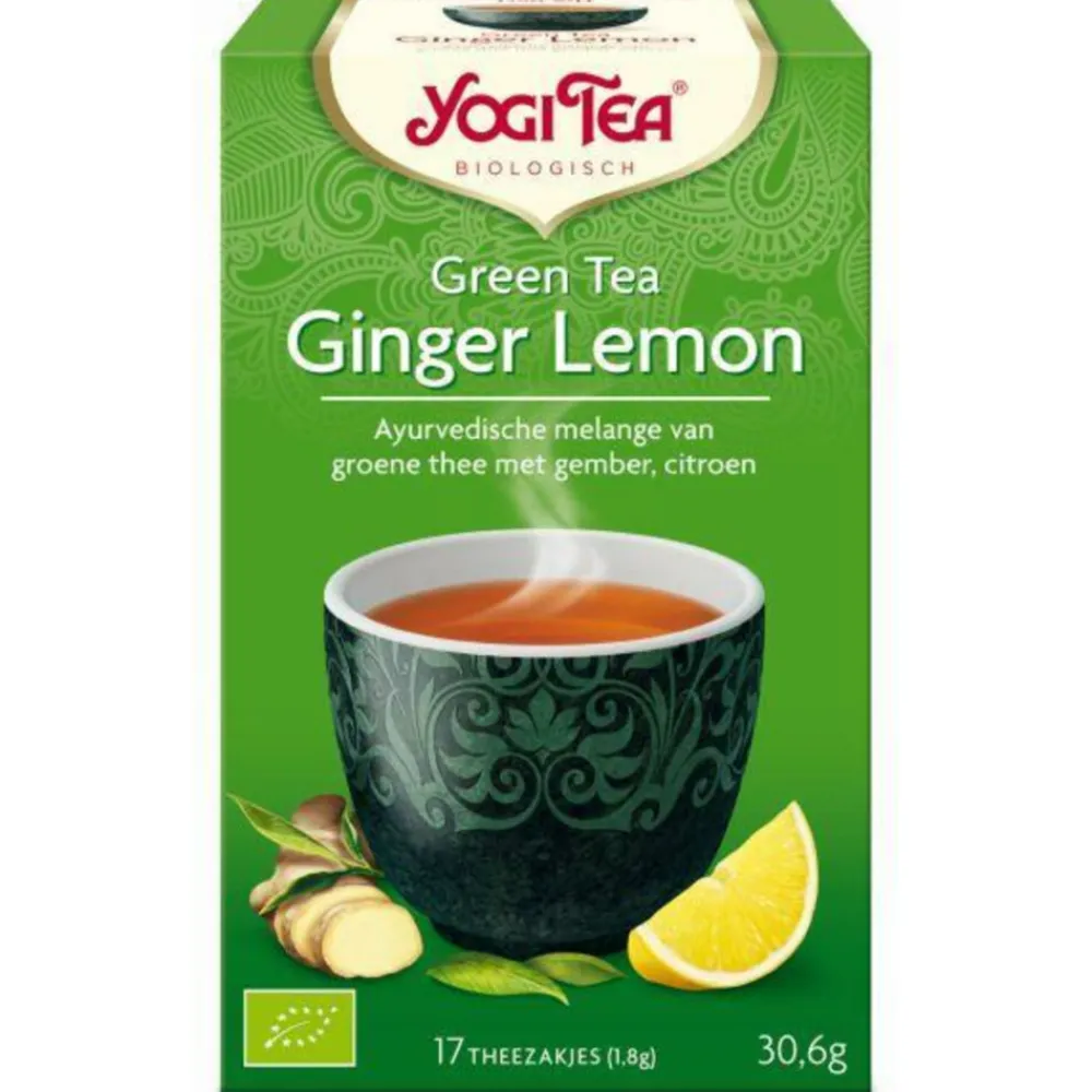 Green Tea Ginger Lemon Biologisch 17 stuks Thee