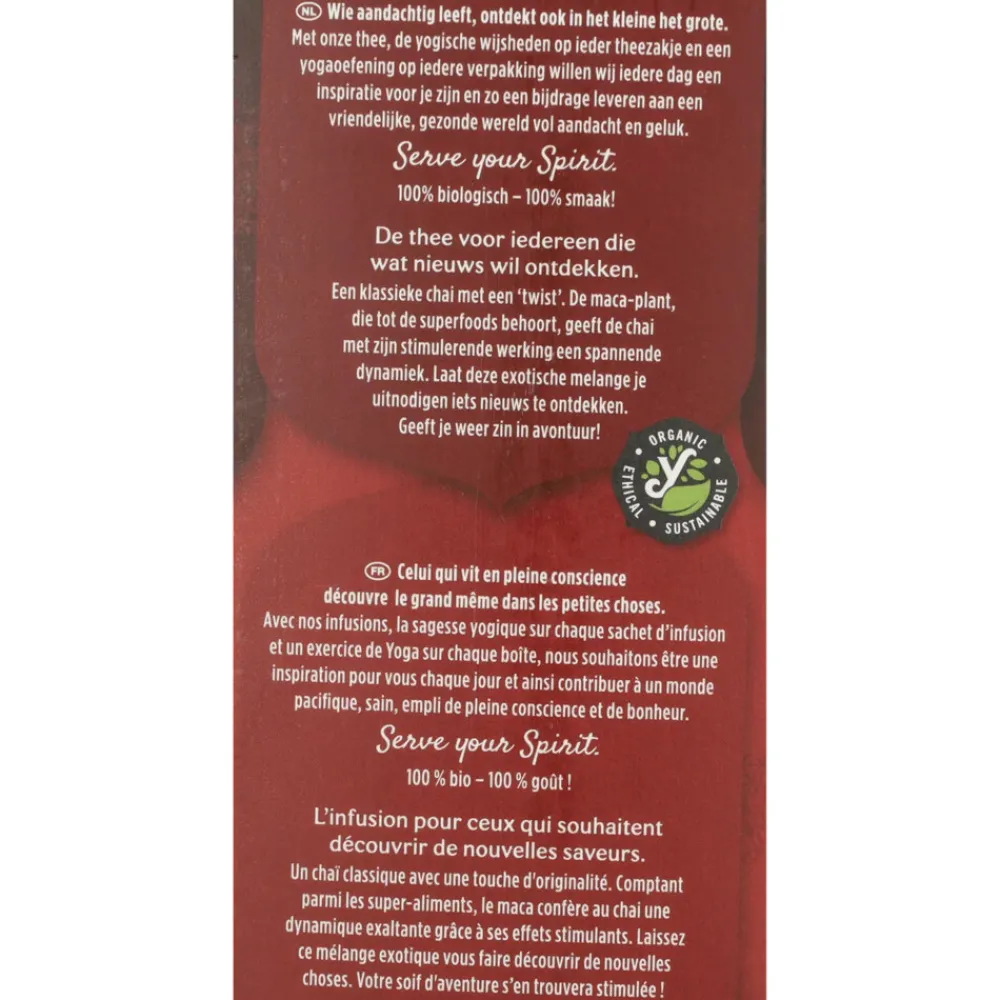 Maca Chai 12 Stuks^Yogi tea Best