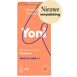 Intiemhygiëne<Yoni Biologisch Katoenen Tampons Medium 16 stuks