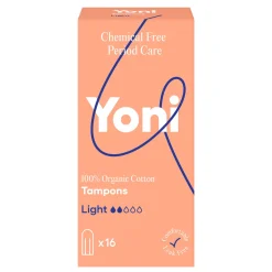 Hot Biologisch Katoenen Tampons Light 16 stuks Intiemhygiëne