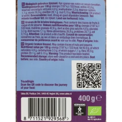 Zaden<Your Organic Nature Gebroken Lijnzaad Bio 400 gr