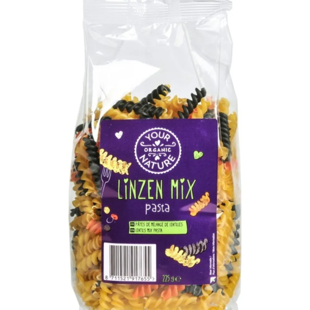Groente<Your Organic Nature Linzen Mix Pasta Bio 225 gr