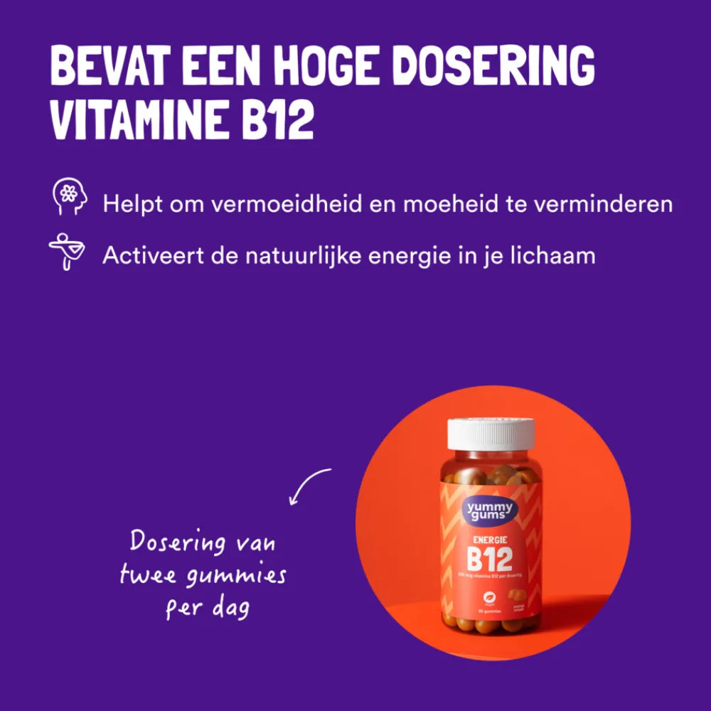 B12 Energie Gummies 60 stuks^Yummygums Online