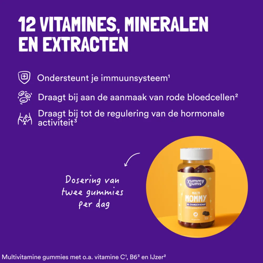 Zwangerschapsvitamine<Yummygums Multi Mama Na Zwangerschap 60 stuks