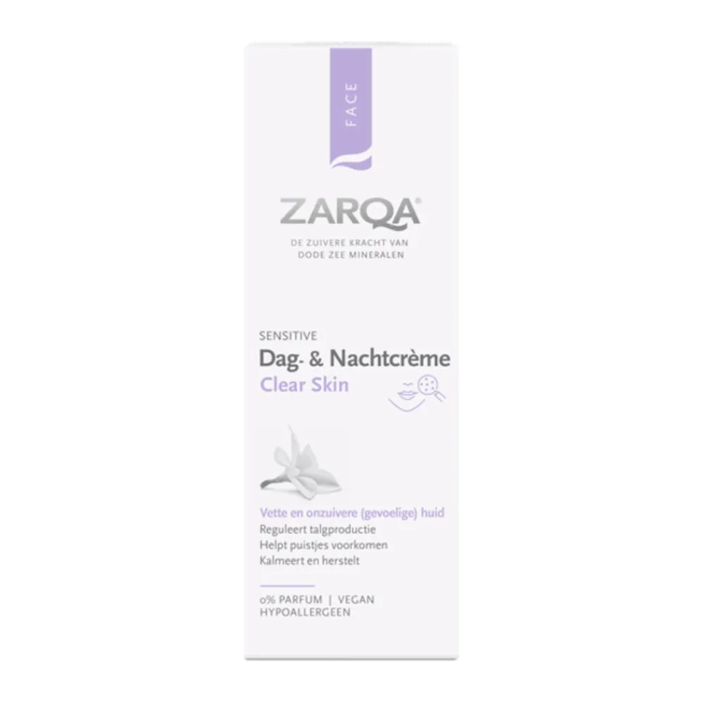 Dag- & Nachtcrème<Zarqa Dag- en Nachtcrème Clear Skin 75 ml