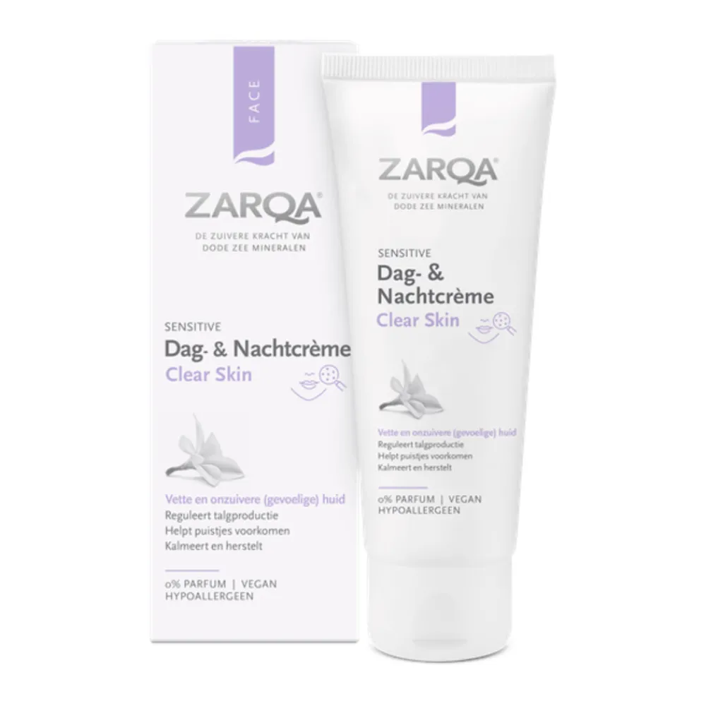 Dag- & Nachtcrème<Zarqa Dag- en Nachtcrème Clear Skin 75 ml