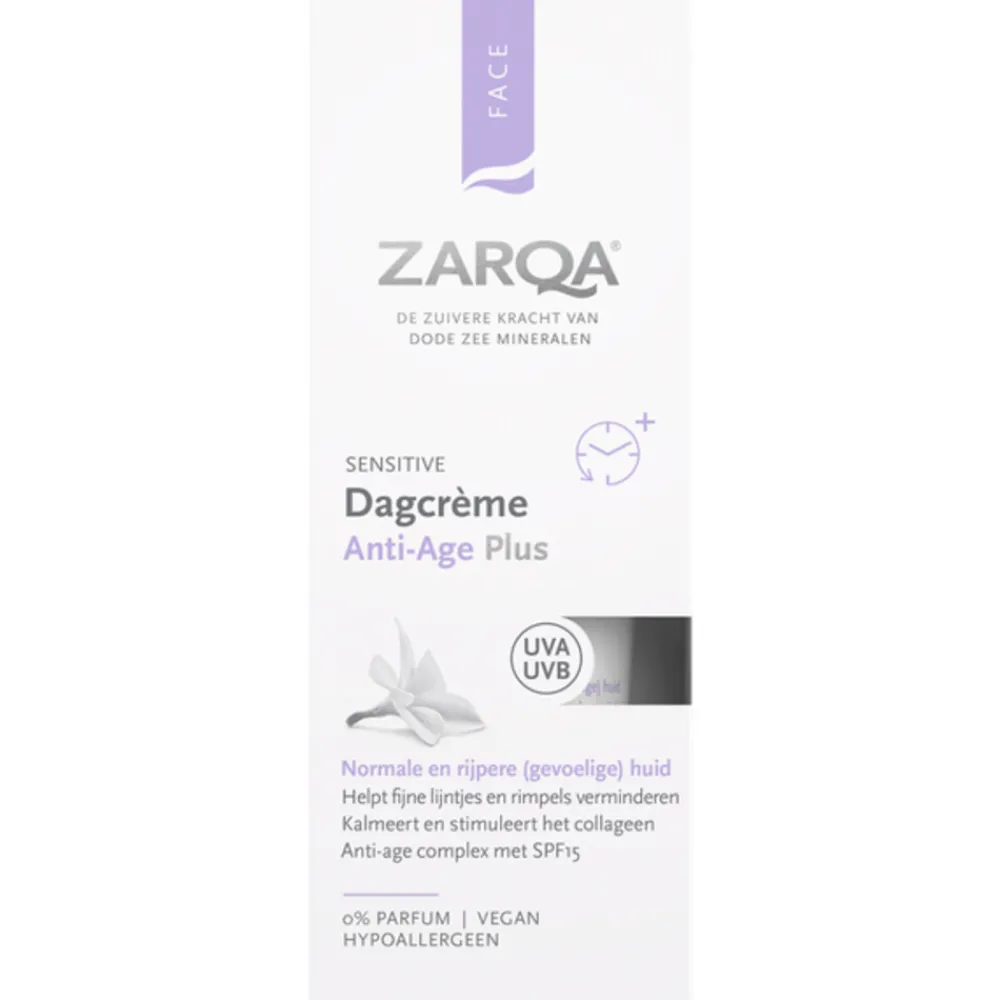 Dag- & Nachtcrème<Zarqa Dagcreme Anti-Age Plus SPF15 Sensitive 50 ml