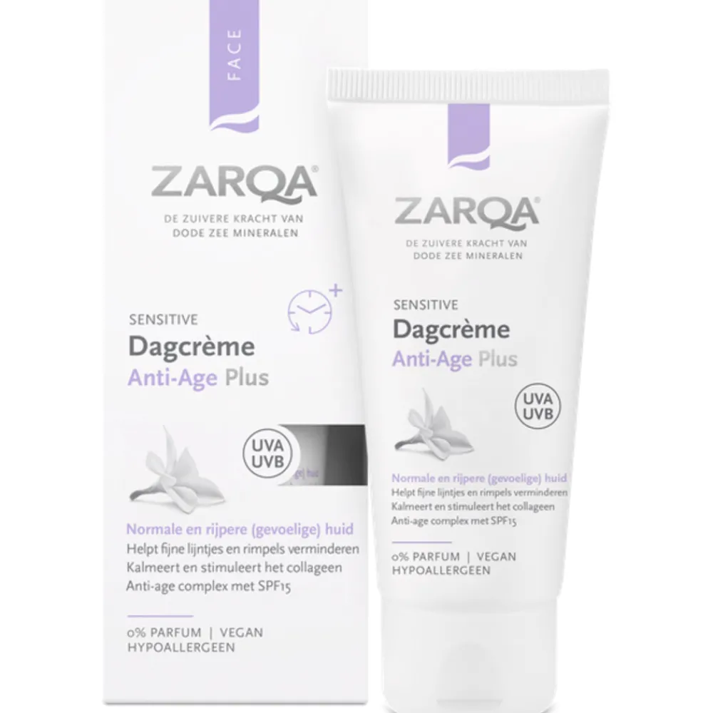Dag- & Nachtcrème<Zarqa Dagcreme Anti-Age Plus SPF15 Sensitive 50 ml