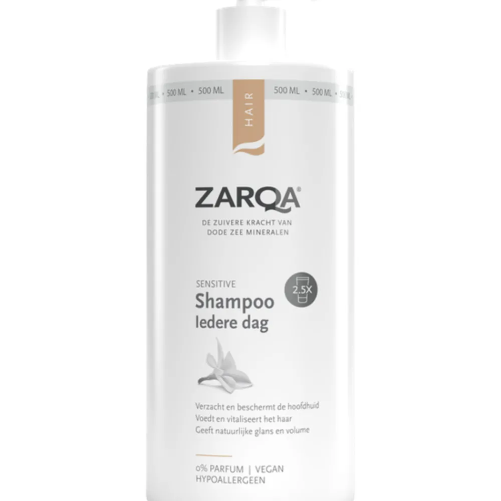 Shampoo<Zarqa Shampoo Sensitive Iedere Dag 500 ml