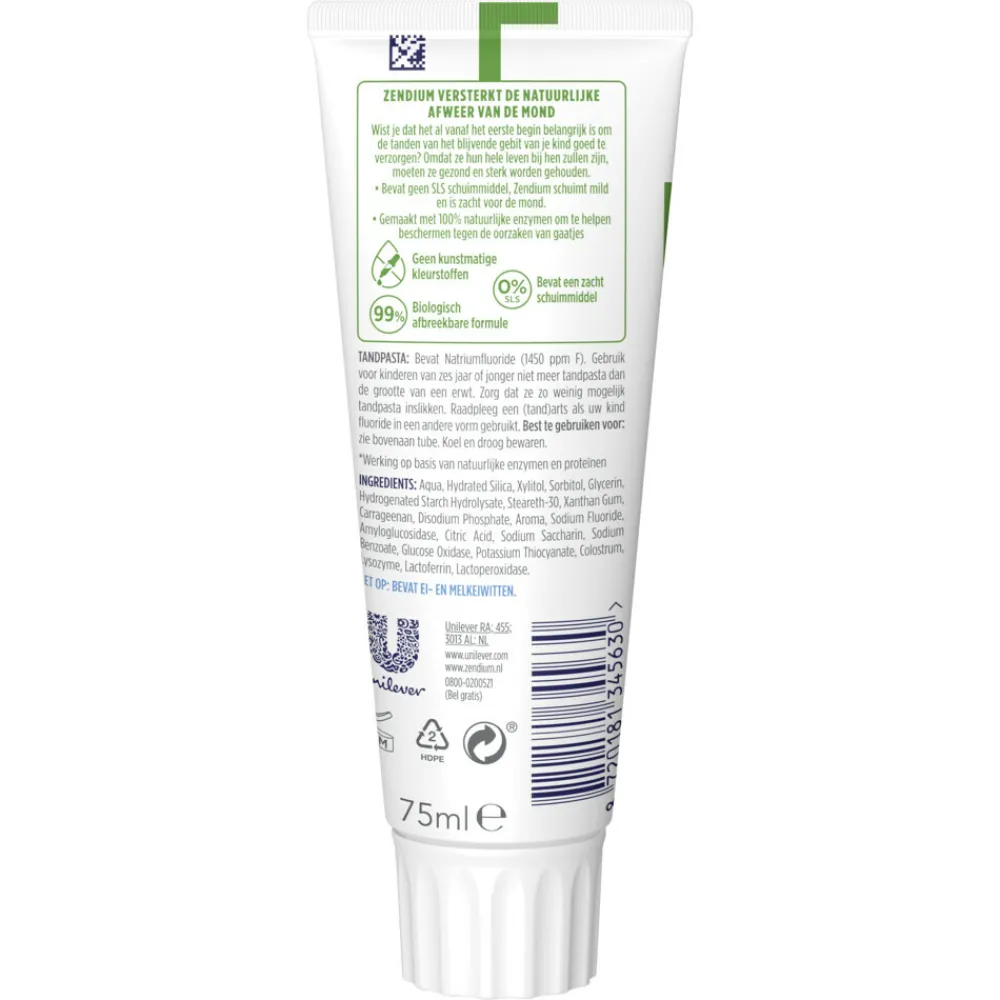 Mondverzorging|Specialistische Mondverzorging<Zendium Tandpasta Junior 75 ml