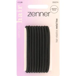Clearance Elastieken Metal Free Zwart 9 stuks Accessoires