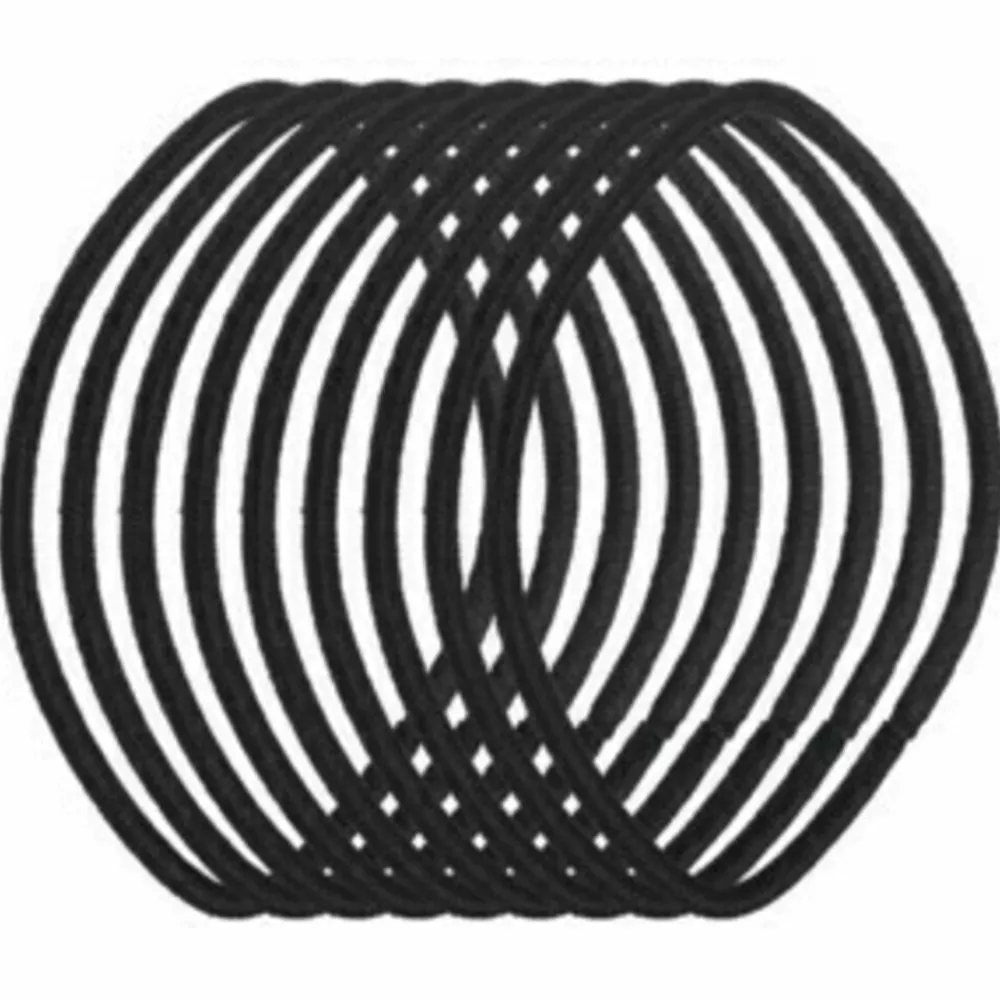 Clearance Elastieken Metal Free Zwart 9 stuks Accessoires